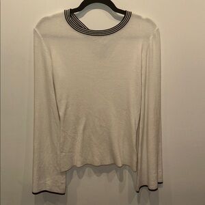 Olivia Warren Bell-Sleeved Sweater